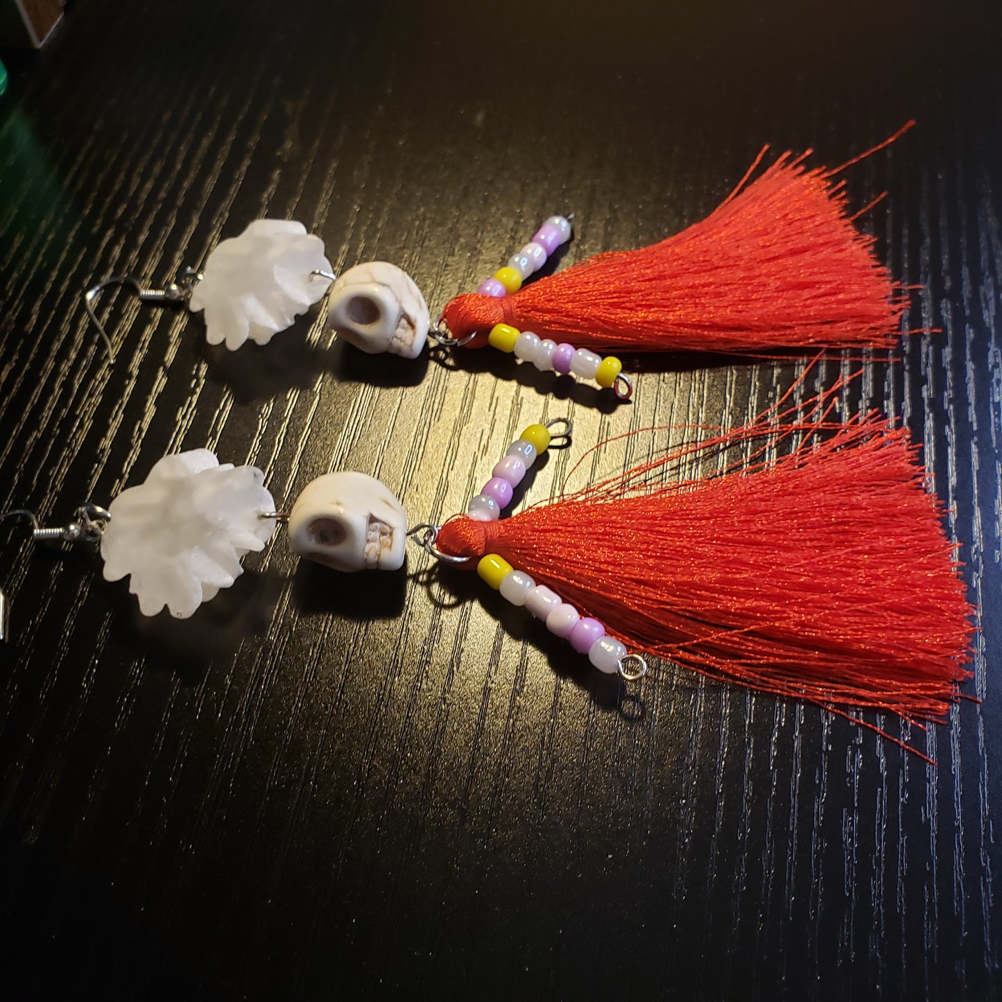 Dia de los Muertos Tassel Earrings