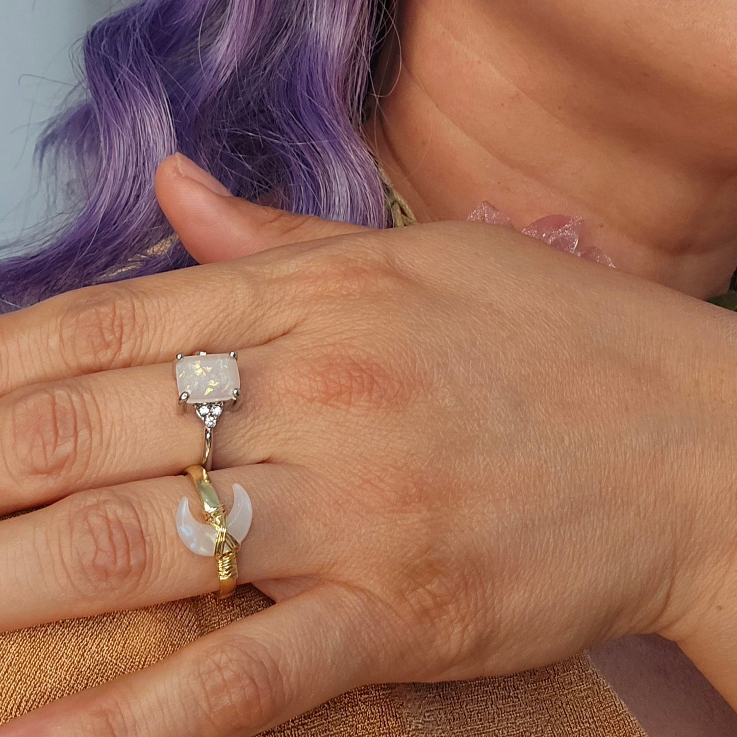 Cresent Magic Moon Adjustable Ring
