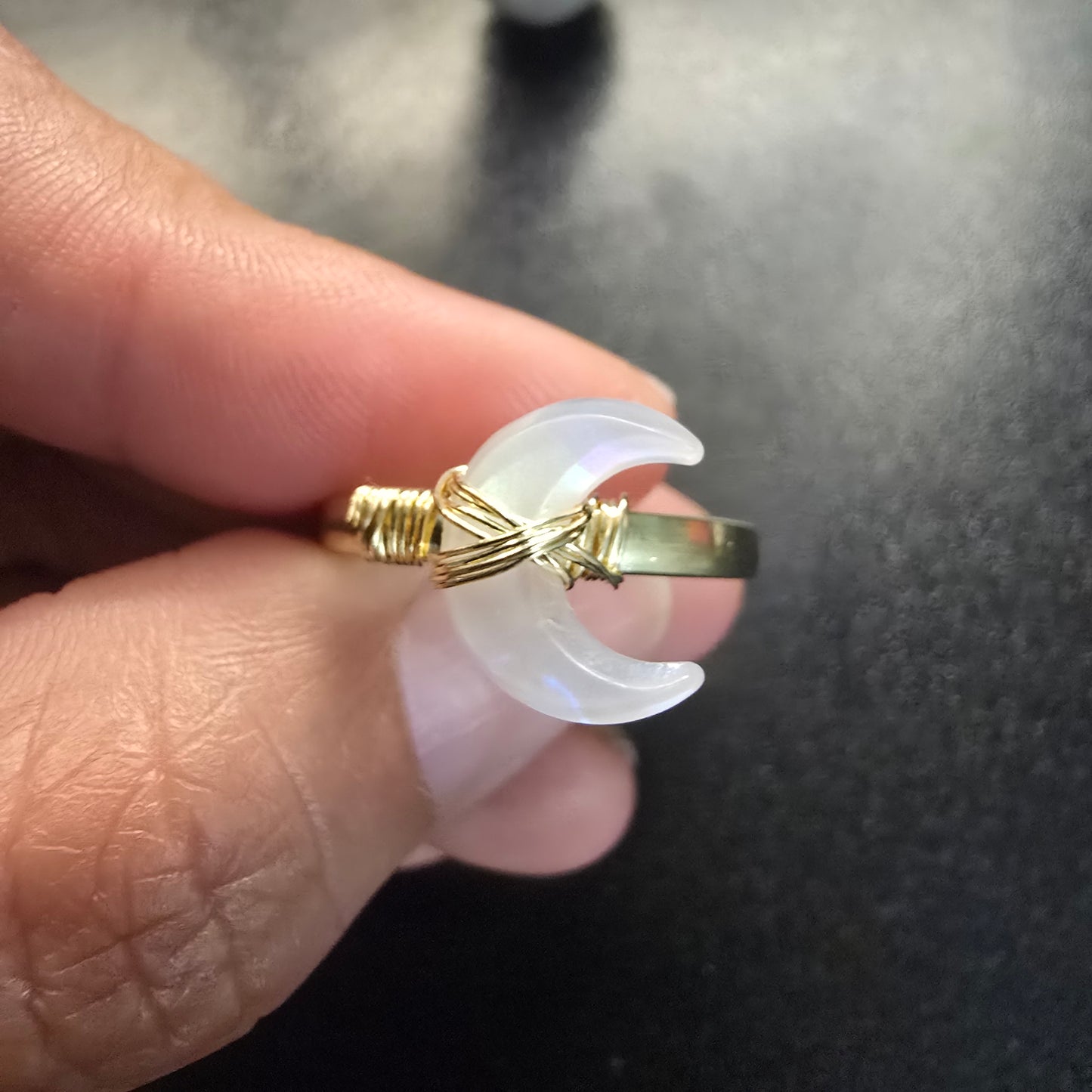 Cresent Magic Moon Adjustable Ring