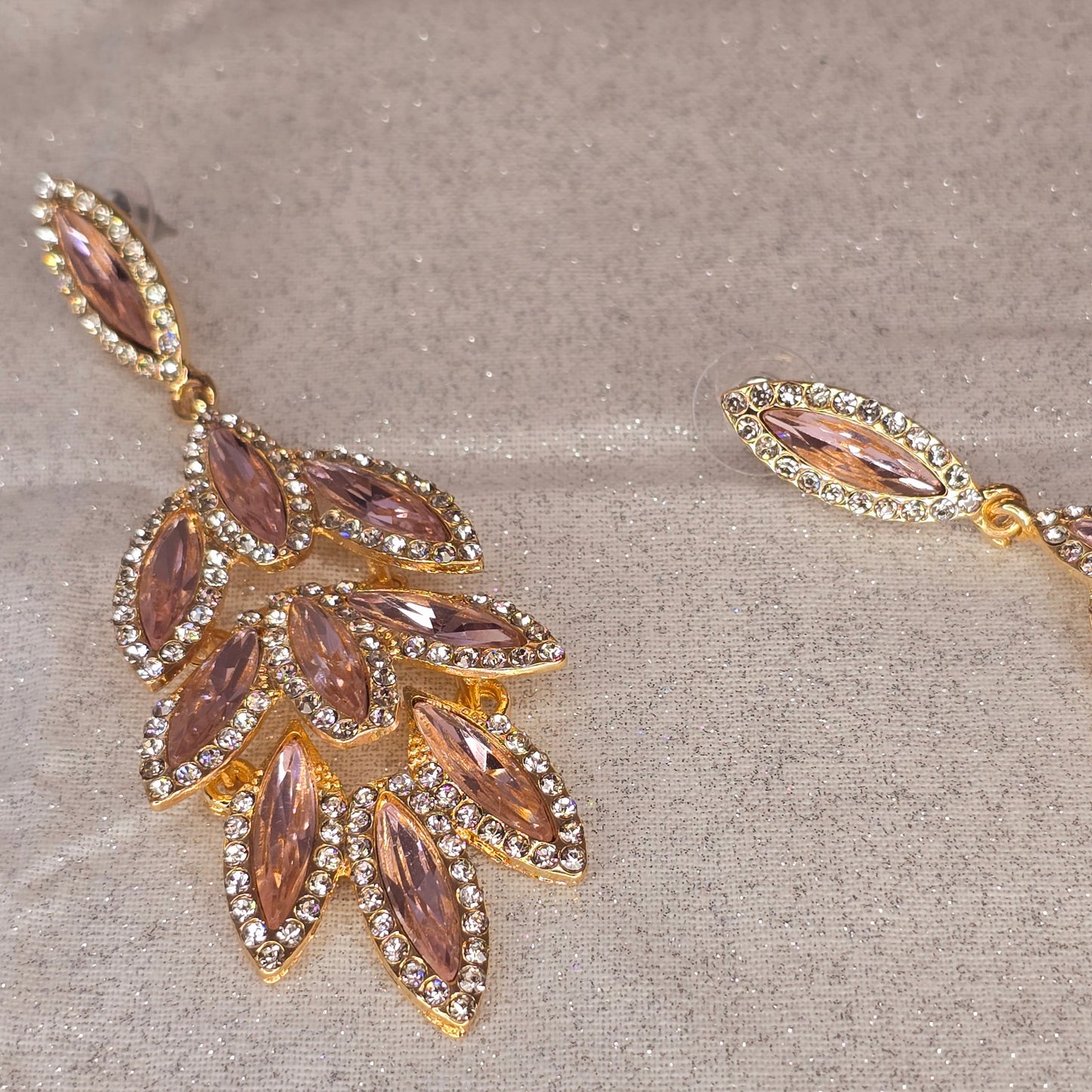 Elegant Rose Gold Crystal earrings