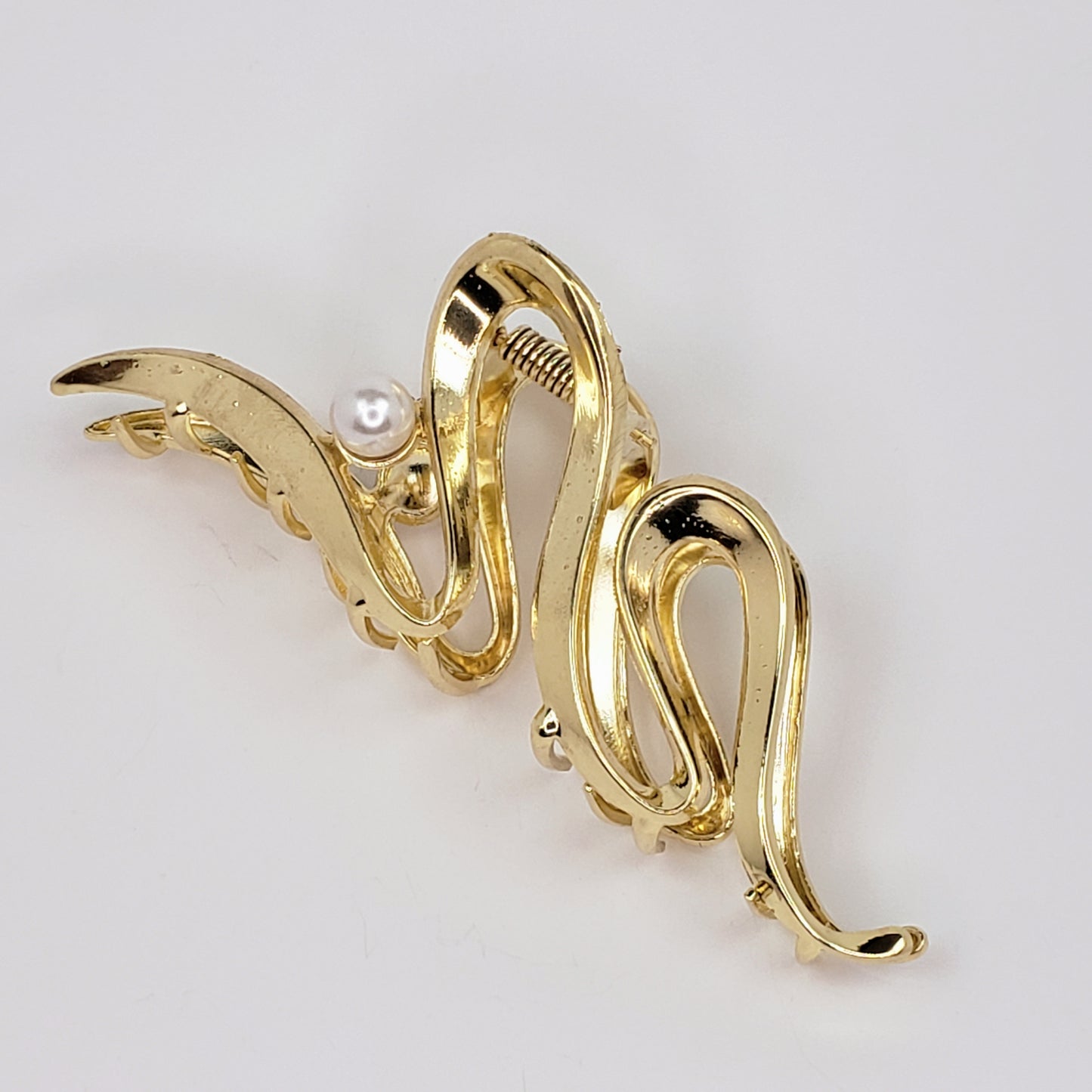 Gold Hair claw with Bead