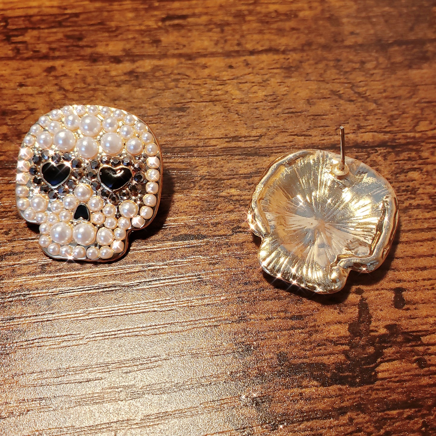Bead, Day of the Dead, Skull Earrings