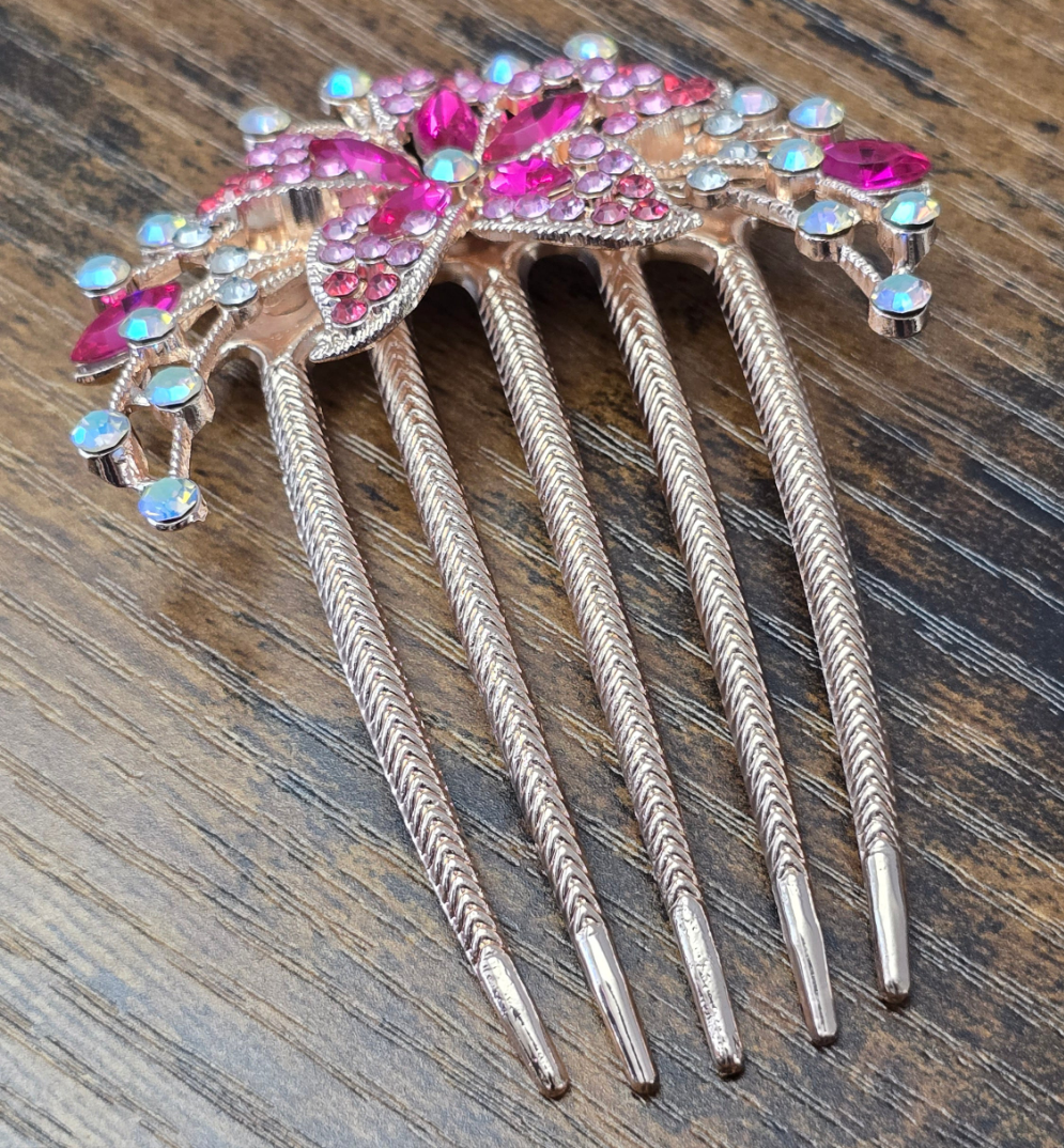 Whimsical Vintage Style Hair Comb