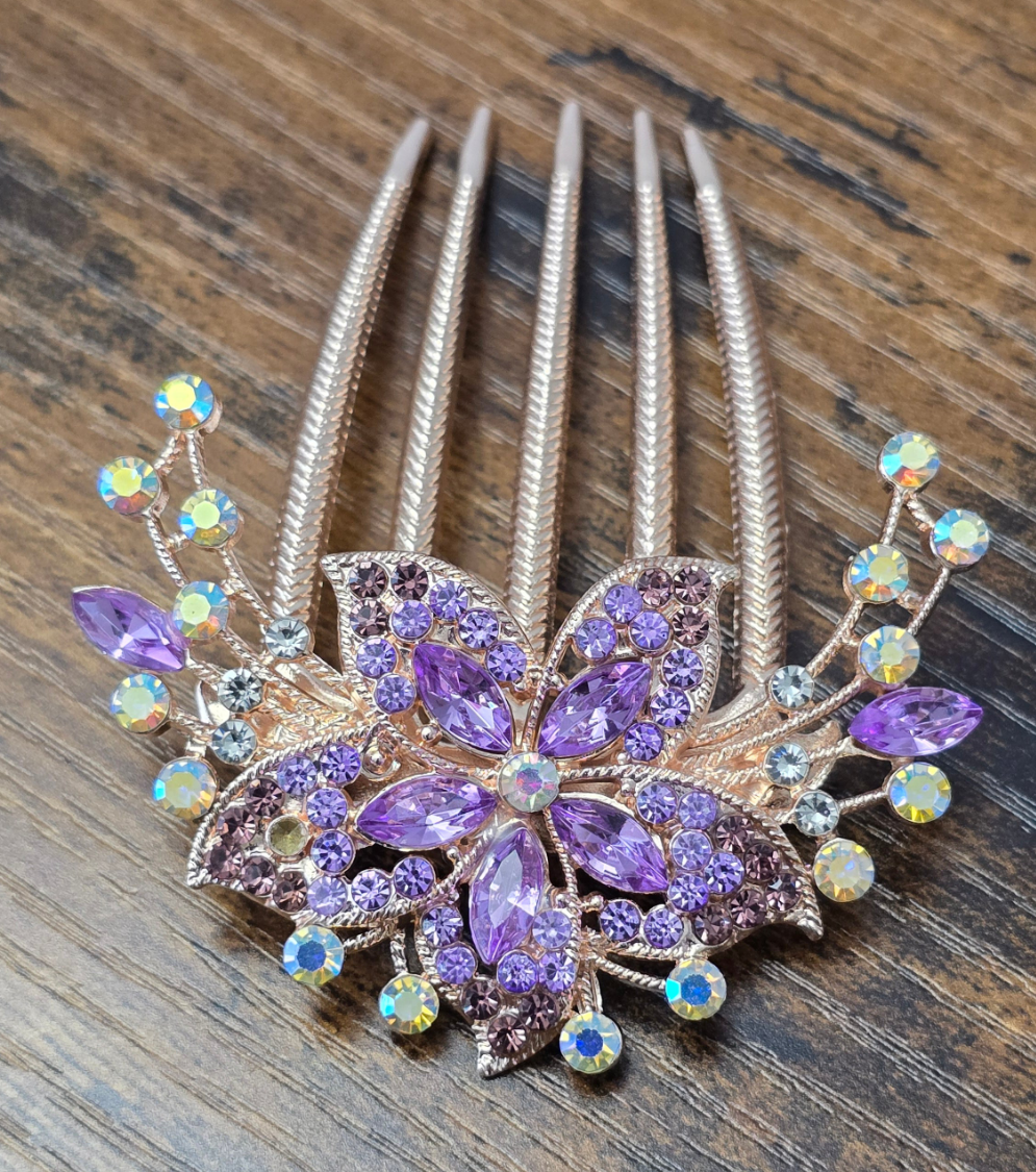 Whimsical Vintage Style Hair Comb
