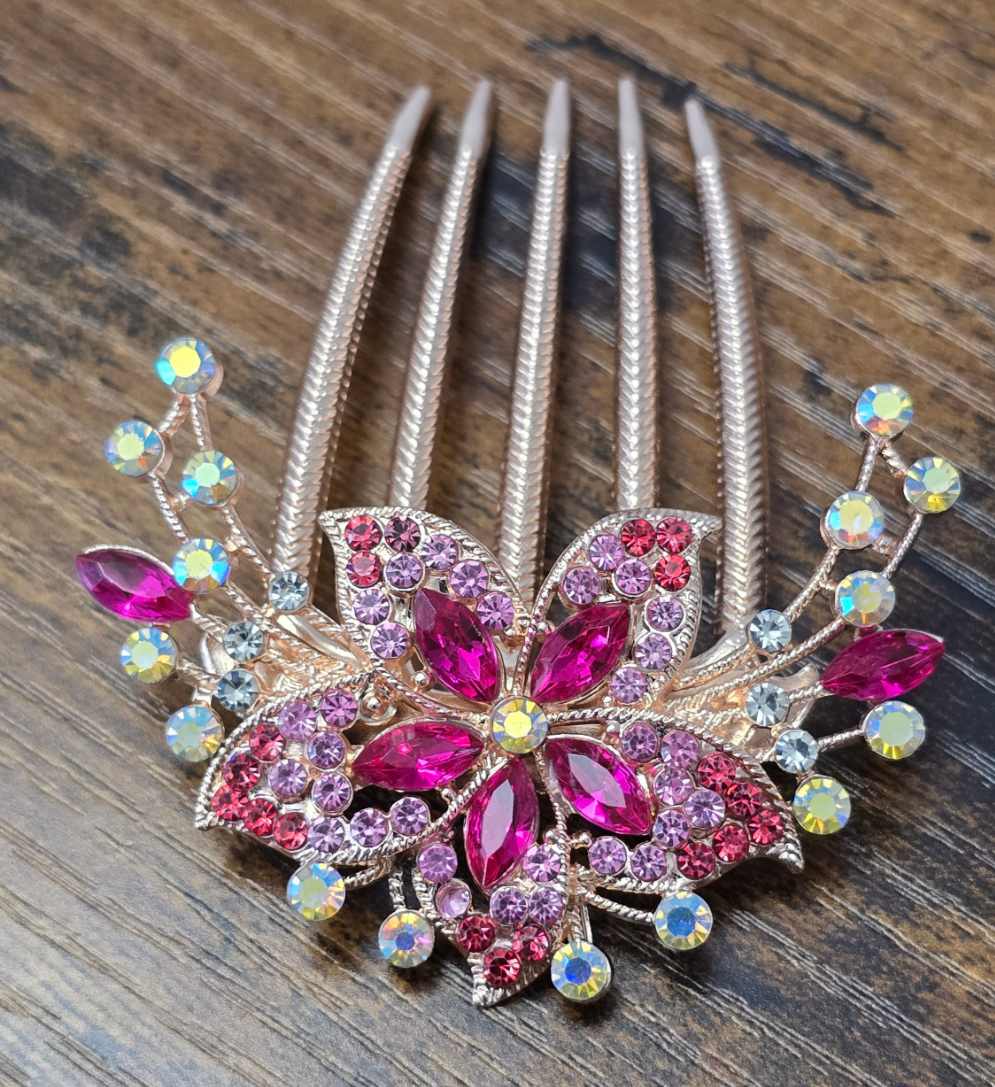 Whimsical Vintage Style Hair Comb