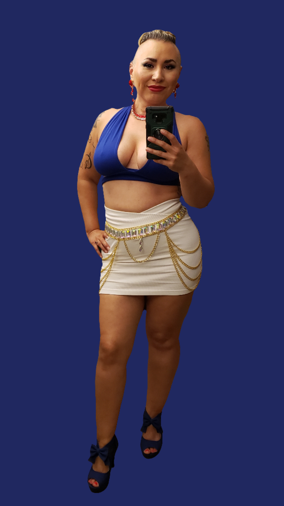 Gold Iridescent Festival Waist Bodychain