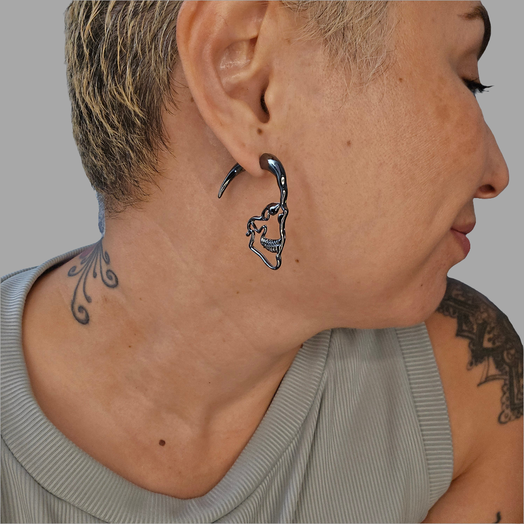 Skull Plug Earrings