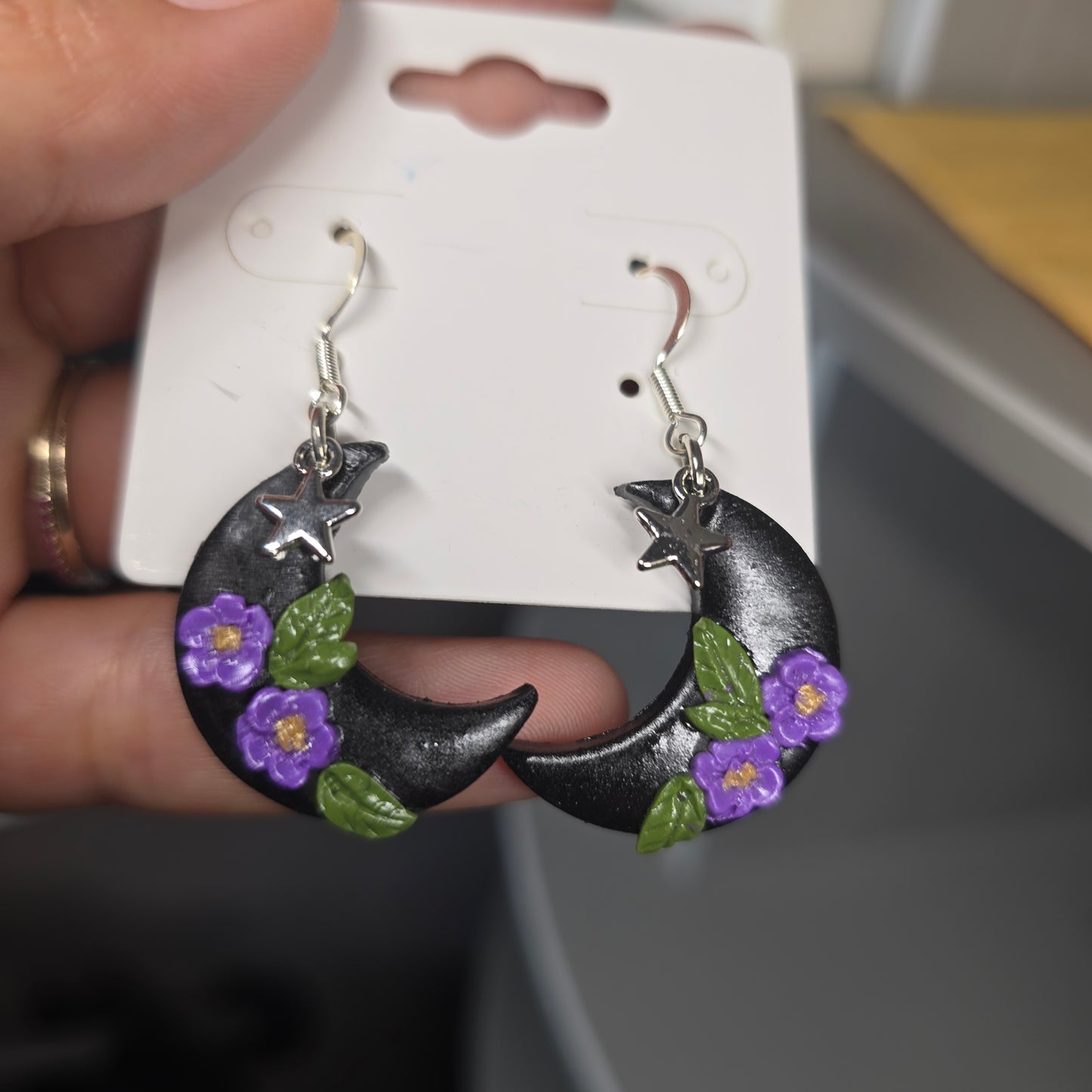 Kristyn Cresent Moon Handmade Earrings