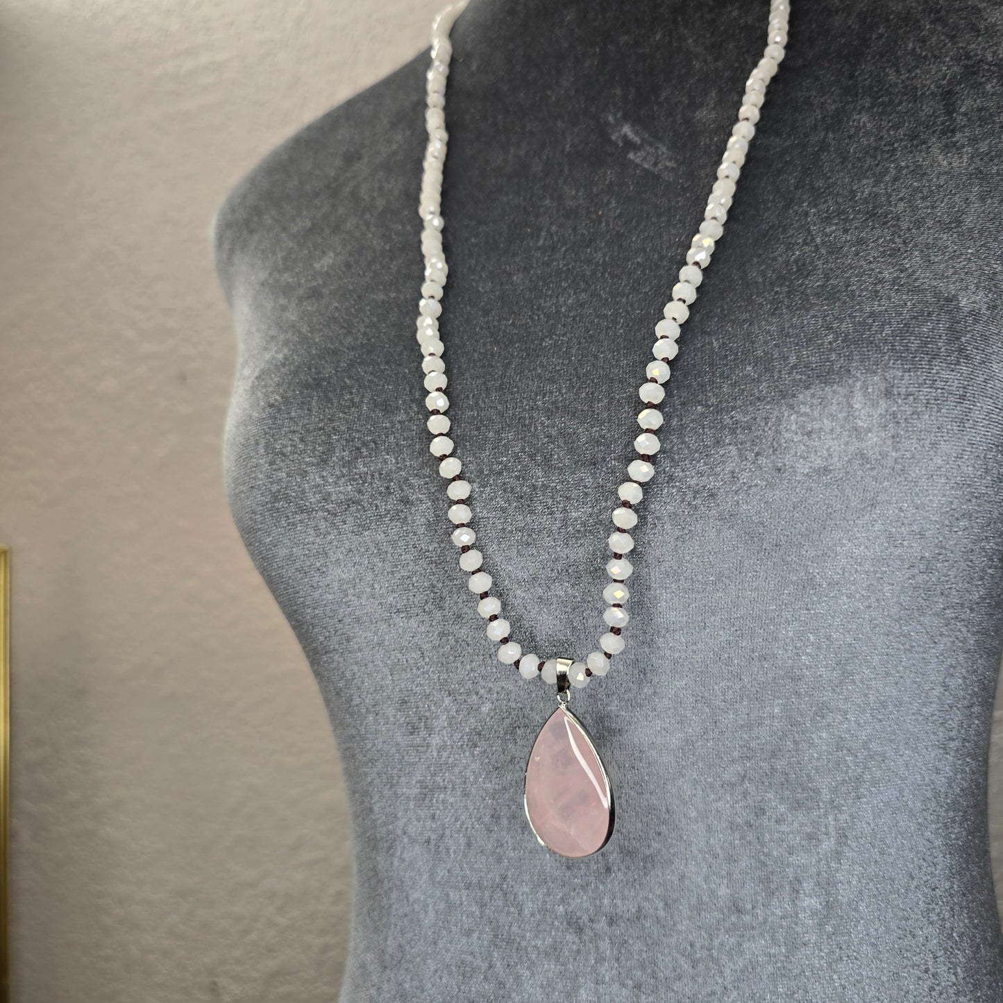 Bead Stone Long Necklace