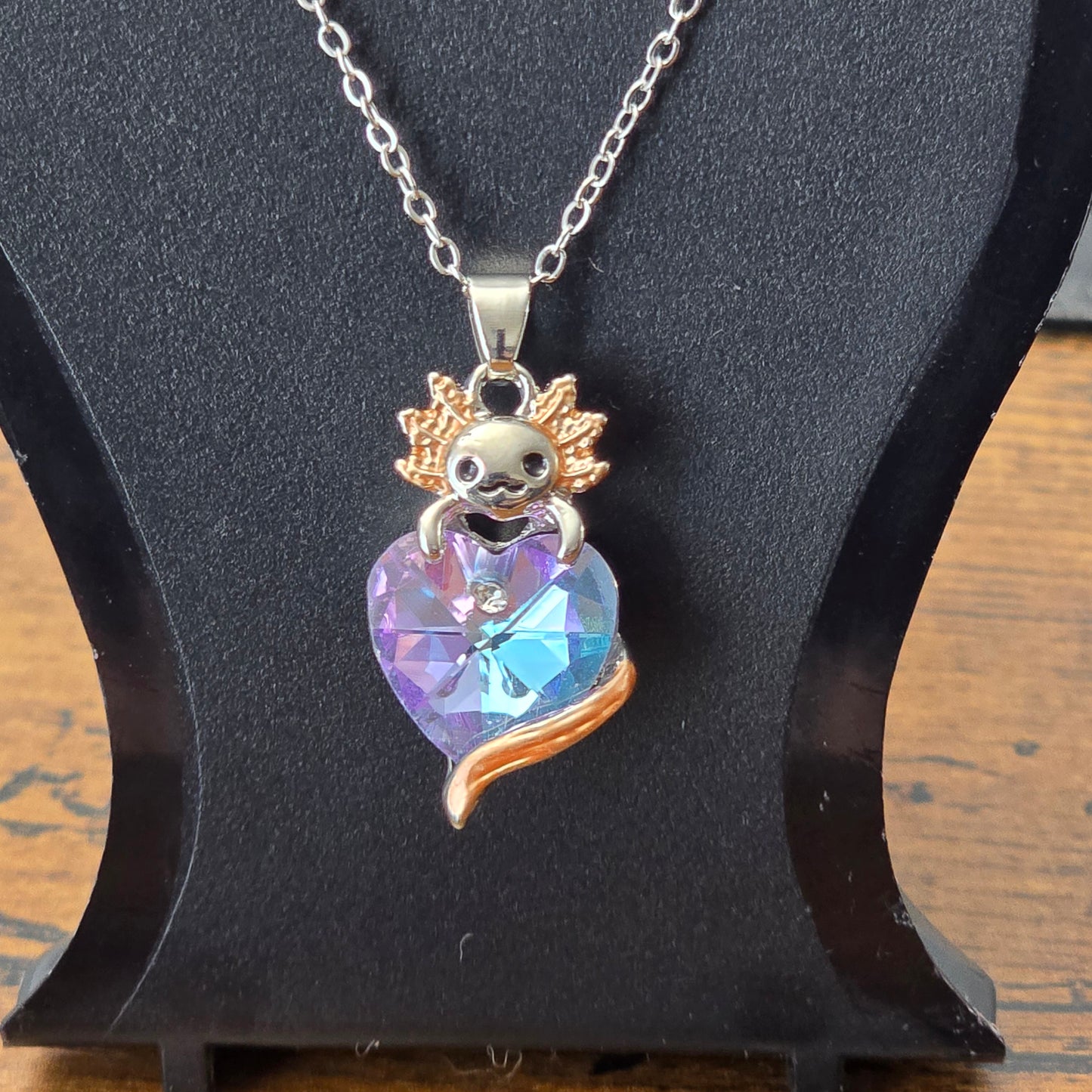 Axolotl Love Pendant Necklace