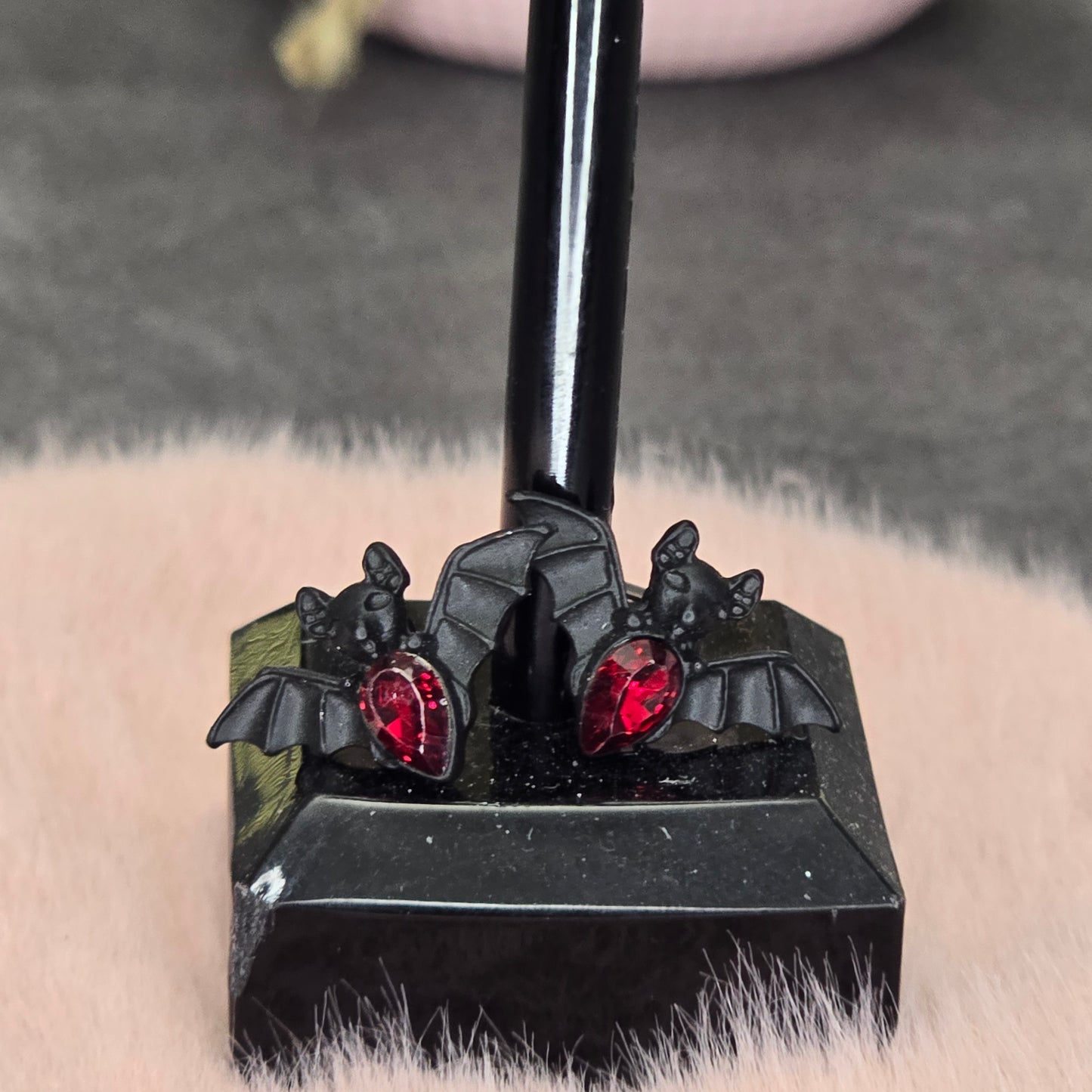 Bat Rhinestone Earrings