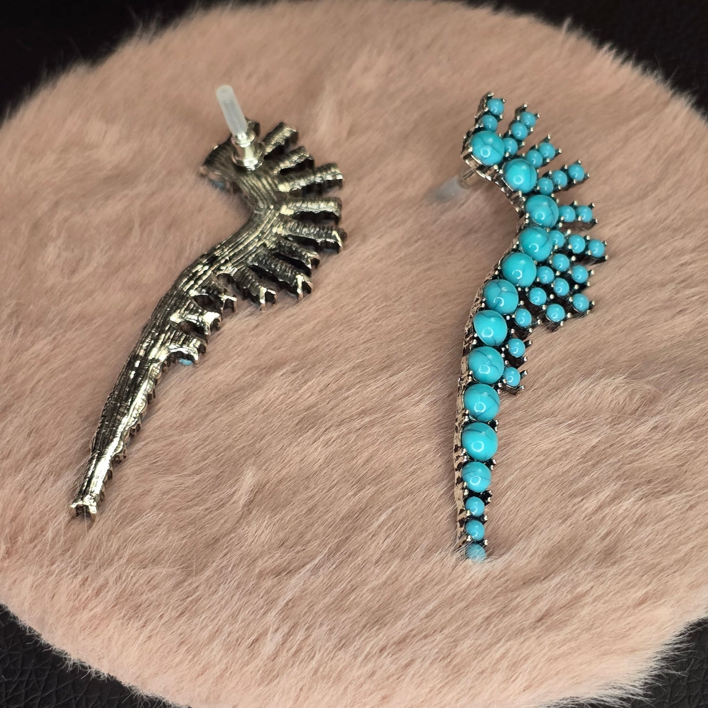 Blue Statement Earrings