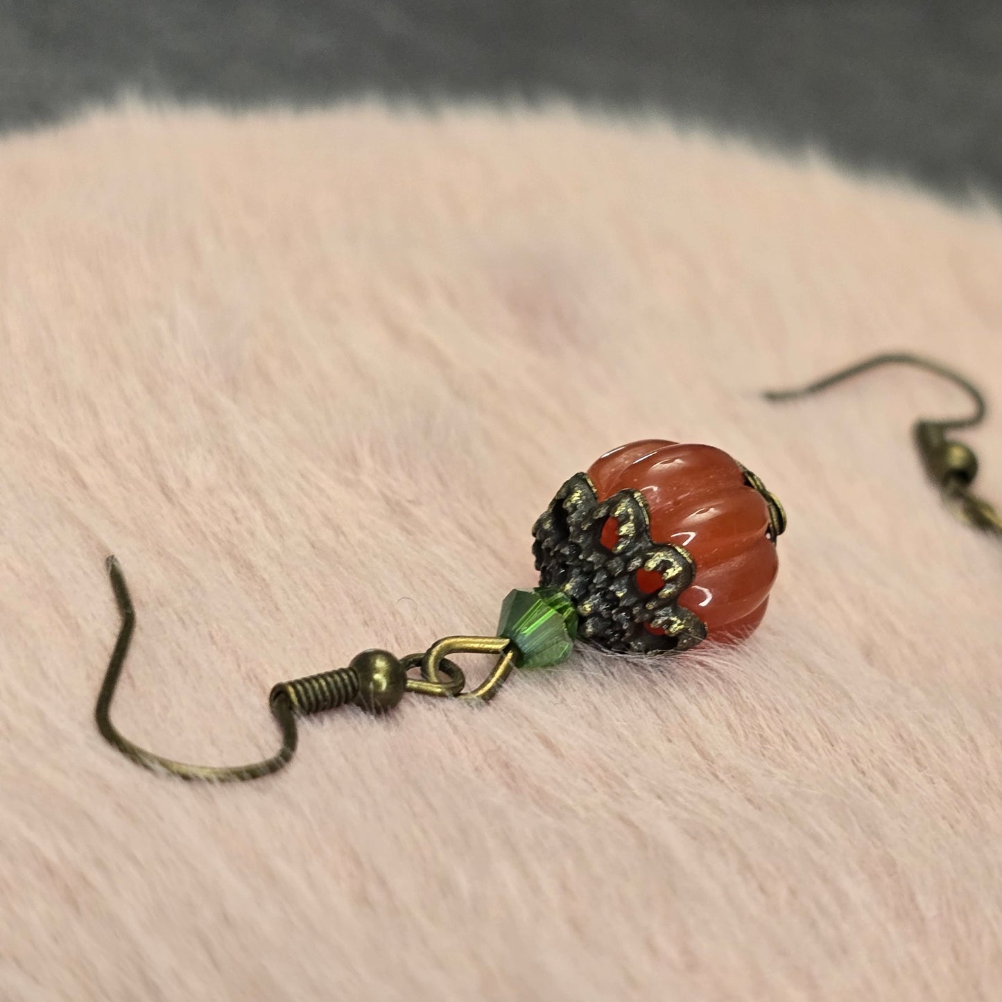 Fall Pumpkin Dangle Earrings