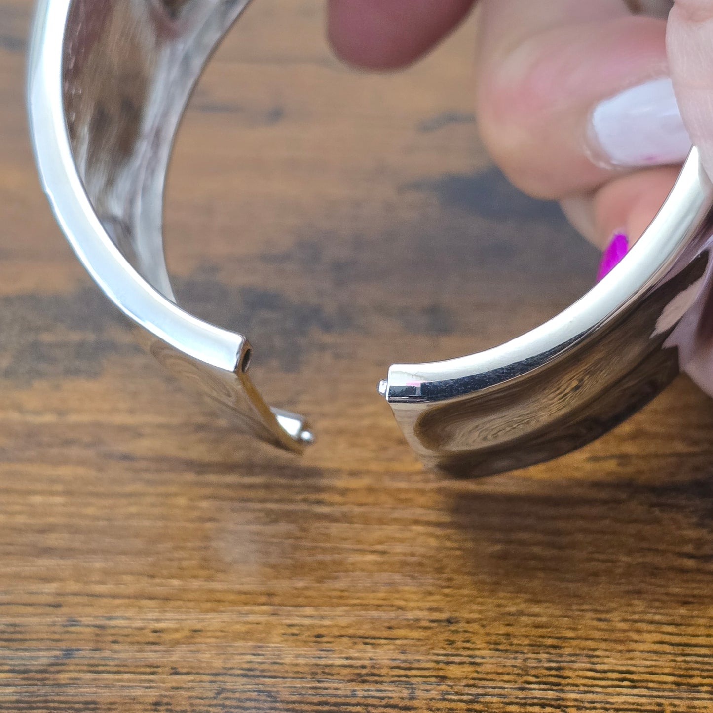 Large Silver Cuff Bracelet