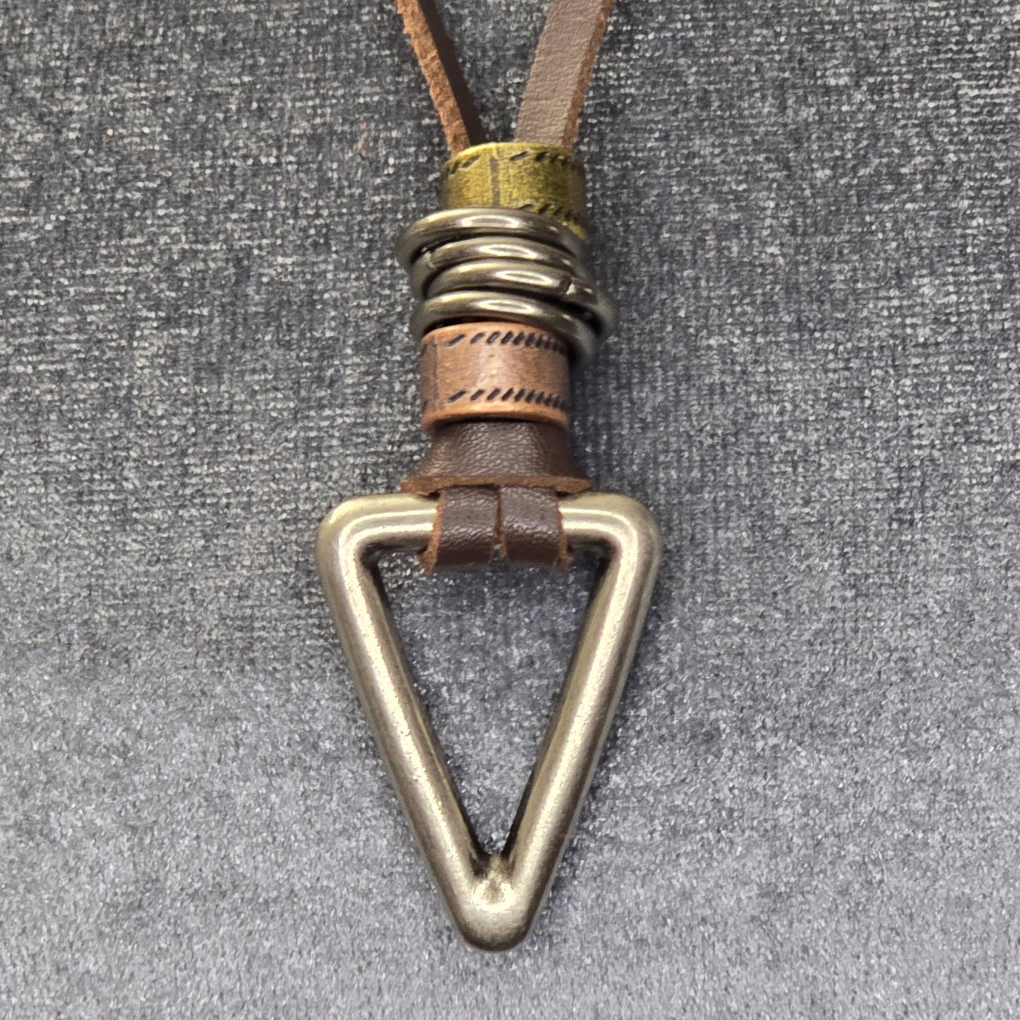 Inverted Triangle Tribal Unisex Necklace