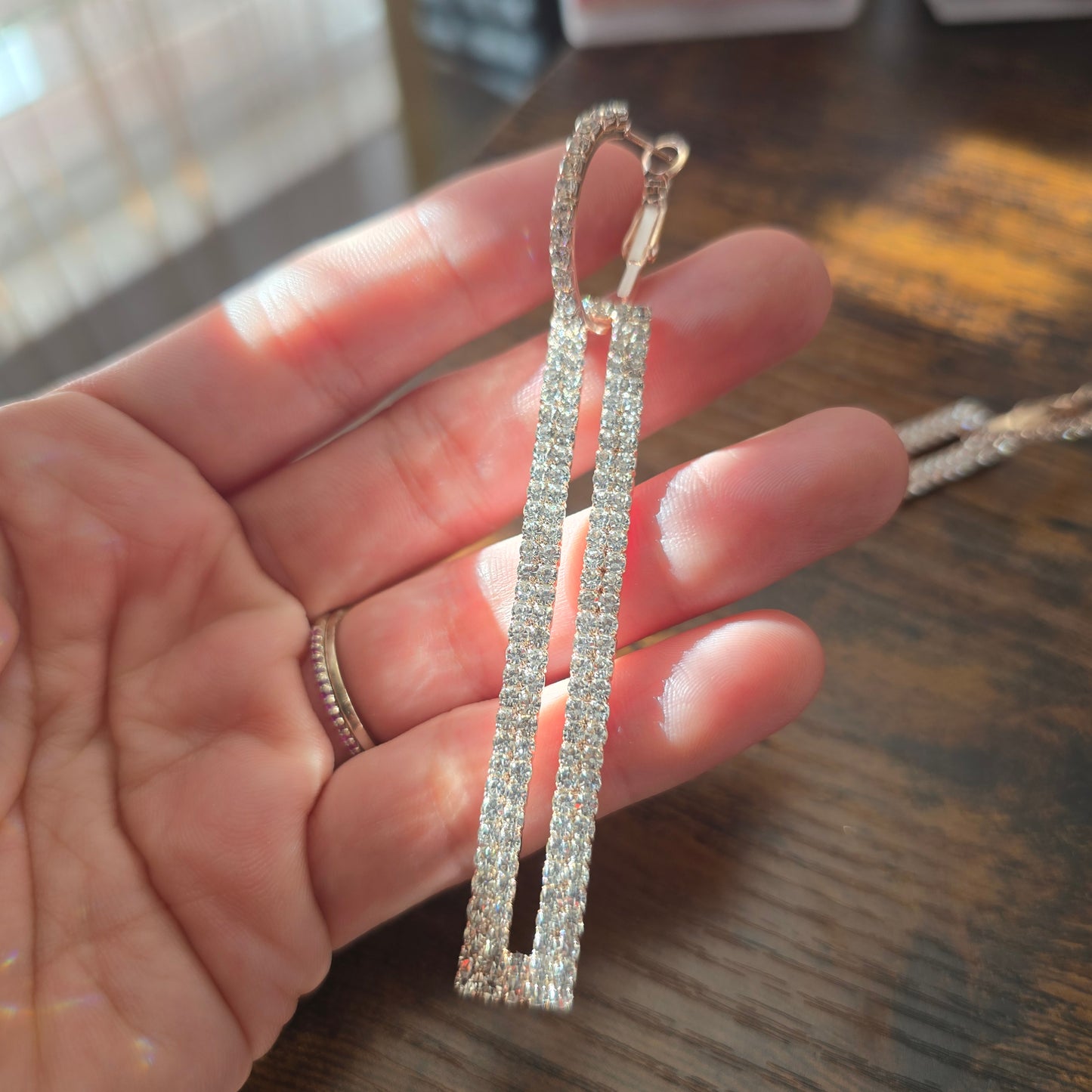 Sparkle Me Geometry Hook earrings