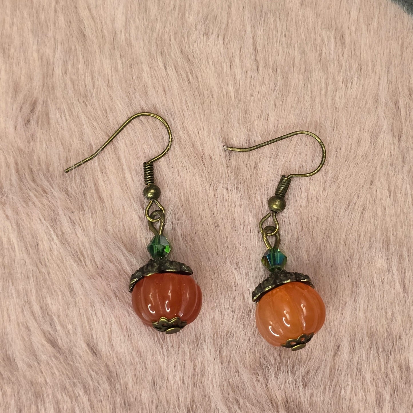 Fall Pumpkin Dangle Earrings
