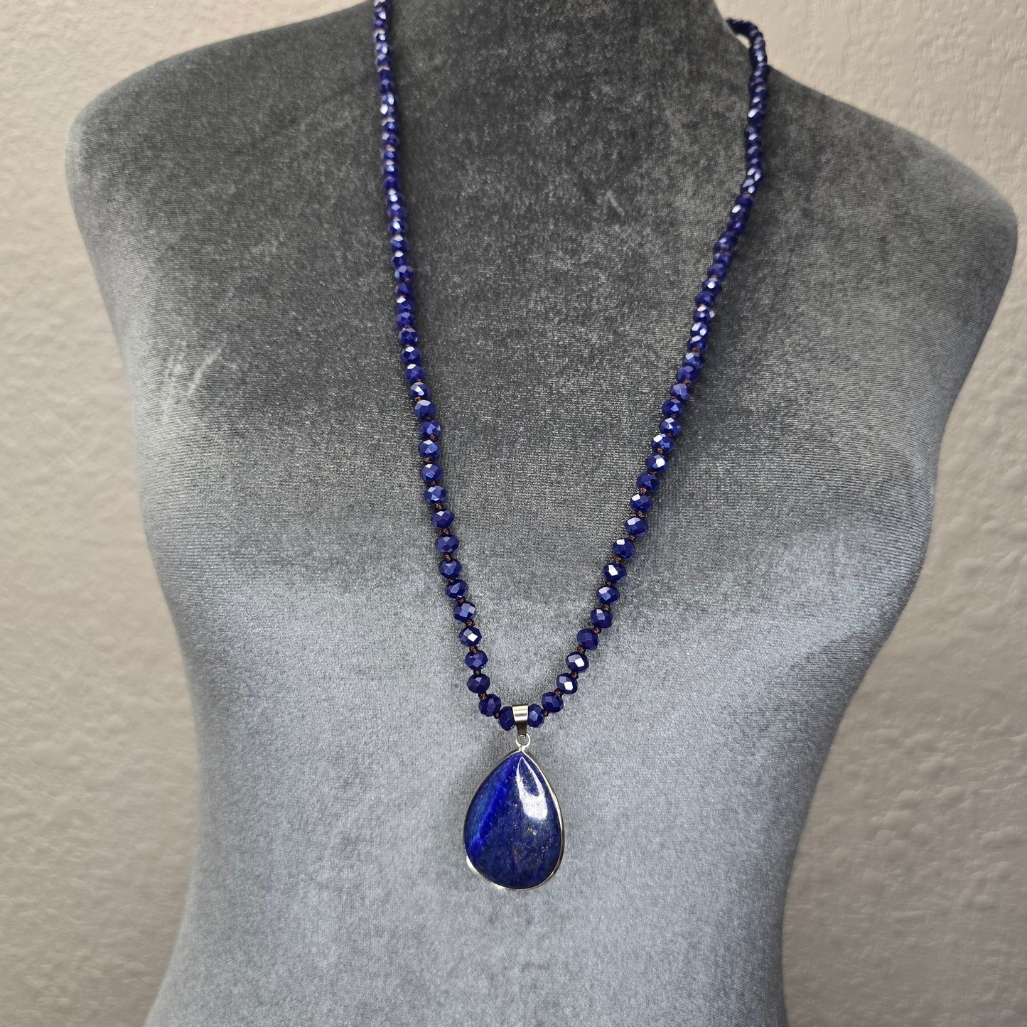 Bead Stone Long Necklace