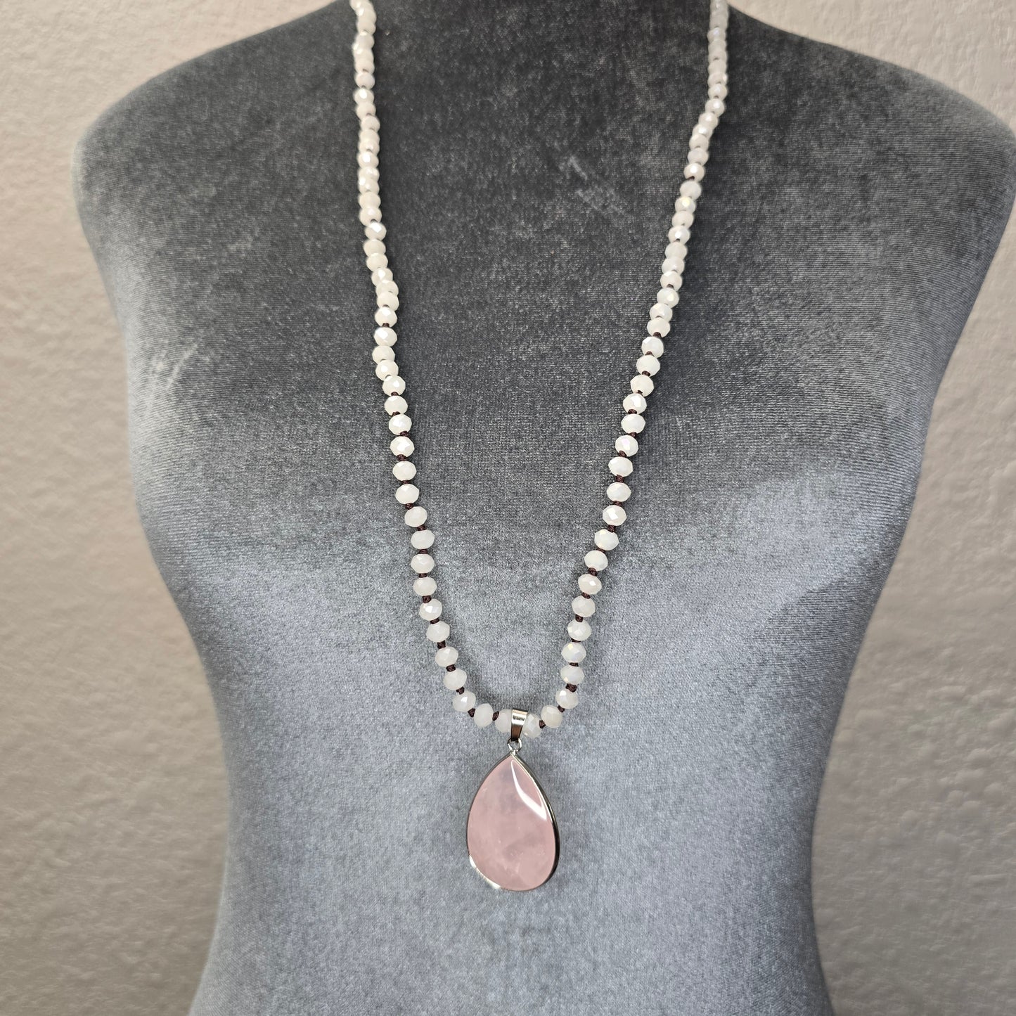 Bead Stone Long Necklace