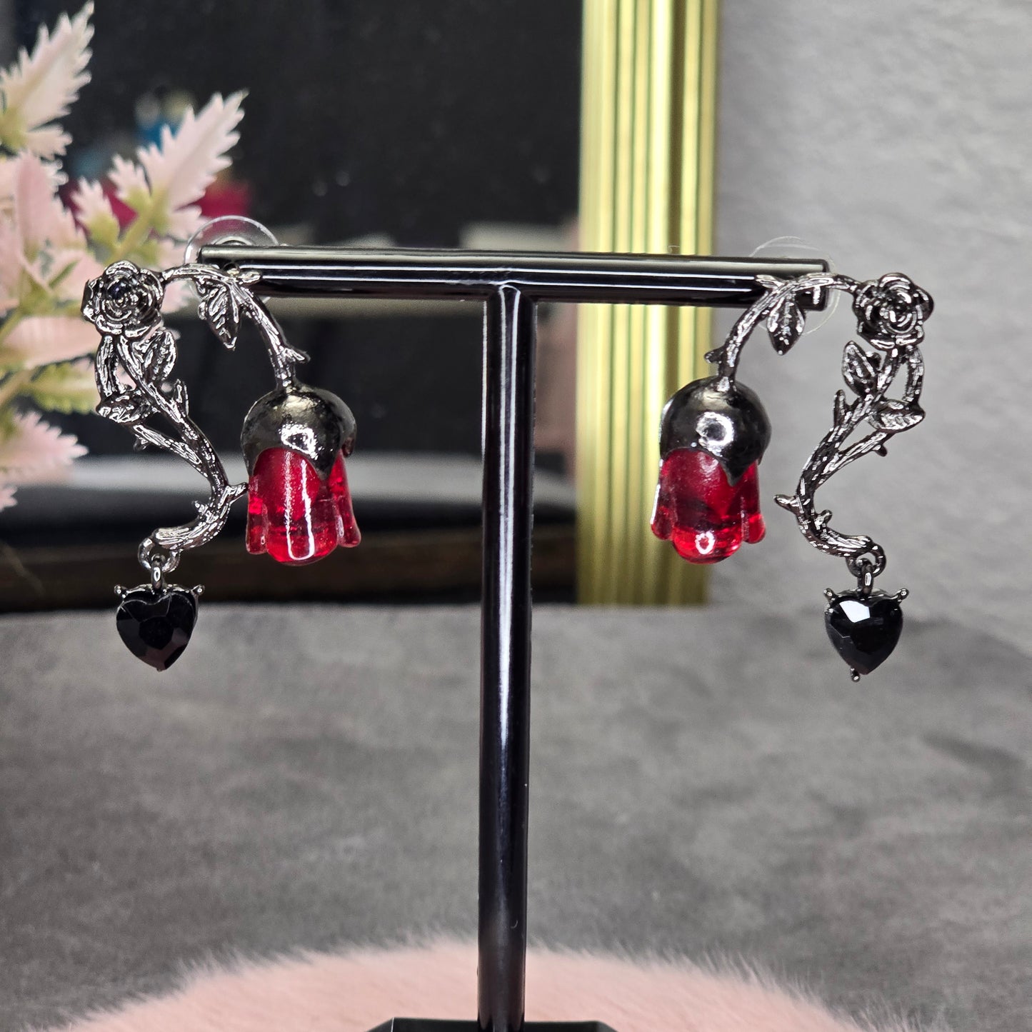 Gothic Rose Earrings