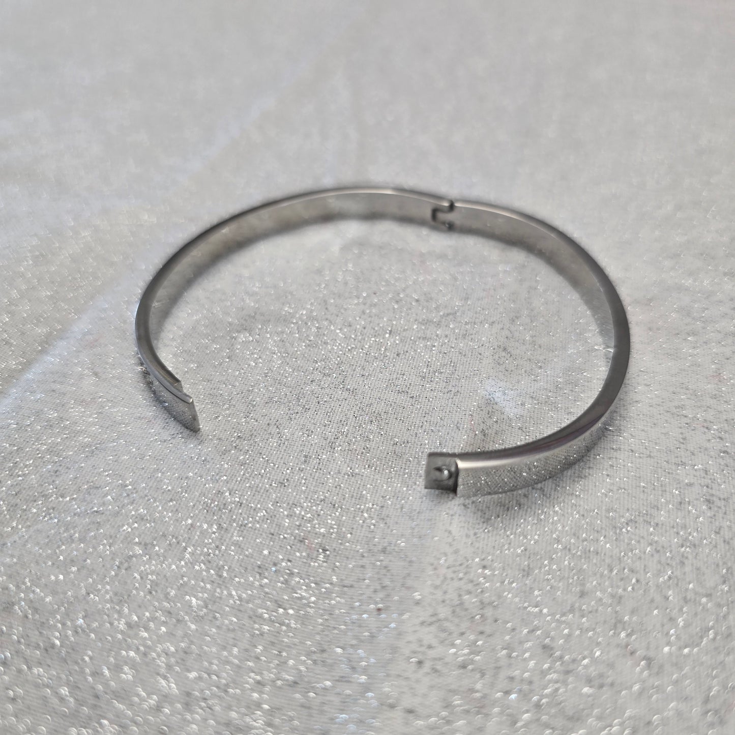 Stainless steel Rhinestone Bangle Bracelet