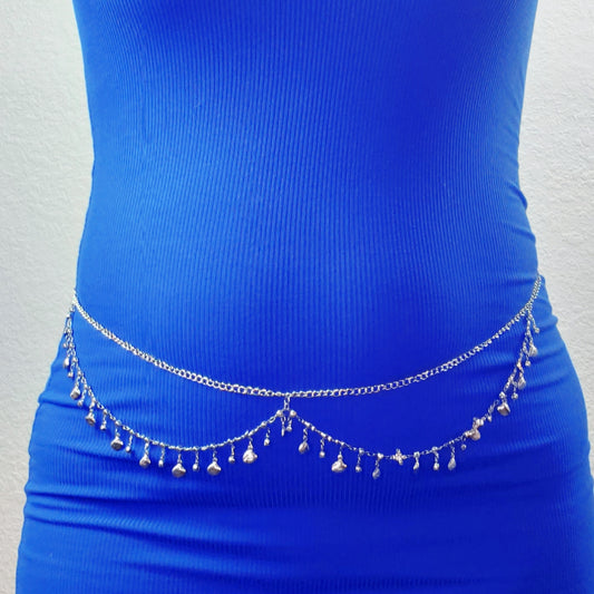 Silver Seashell Belly Chain