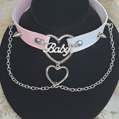 Baby Heart Pendant Choker