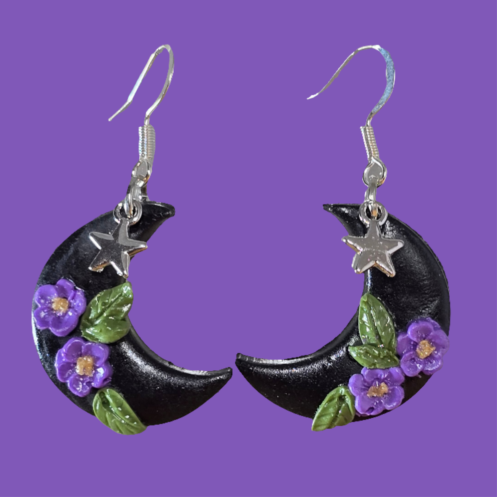Kristyn Cresent Moon Handmade Earrings