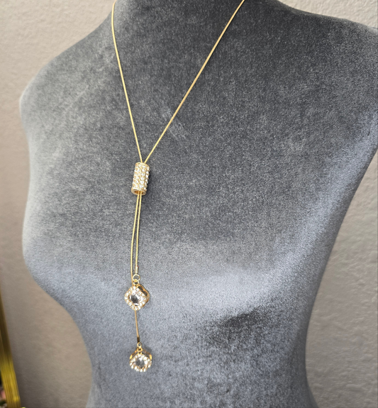 Adjustable Elegant Lariat Long Necklace