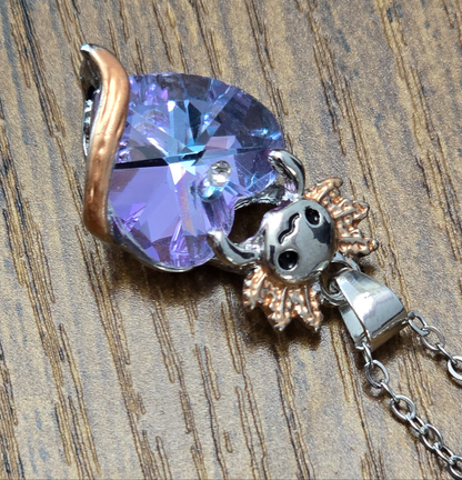 Axolotl Love Pendant Necklace
