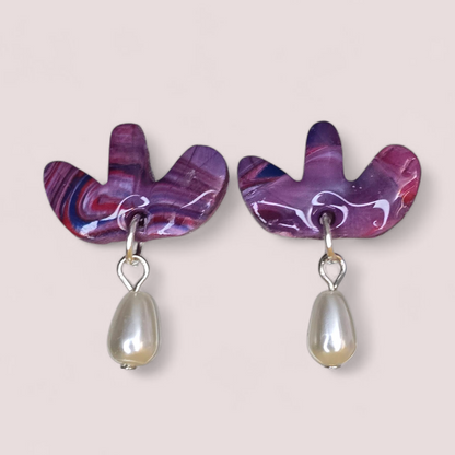 Lilac Sweetness Earrings- Handmade