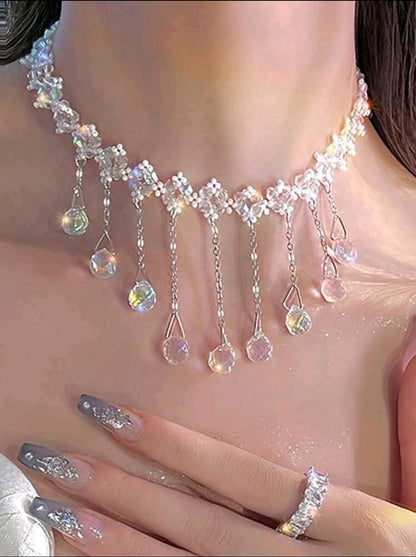 Sparkle Bead Pendant Necklace