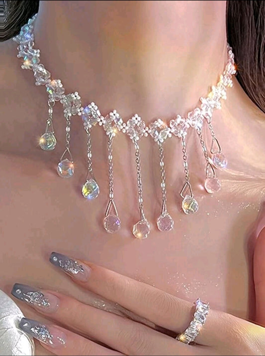 Sparkle Bead Pendant Necklace