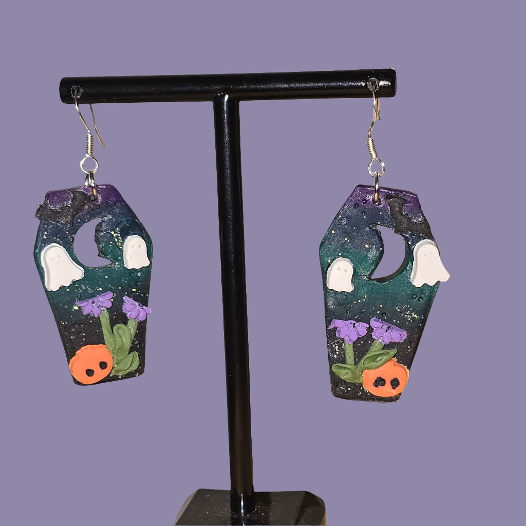 Handmade Lunar Cript Earrings
