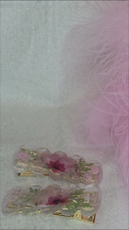 Botanical Hairclips 1 pair