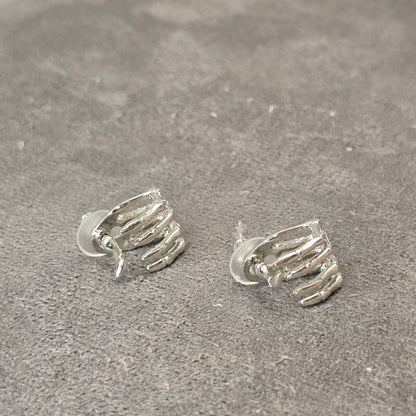 Skeleton Hand Stud Earrings