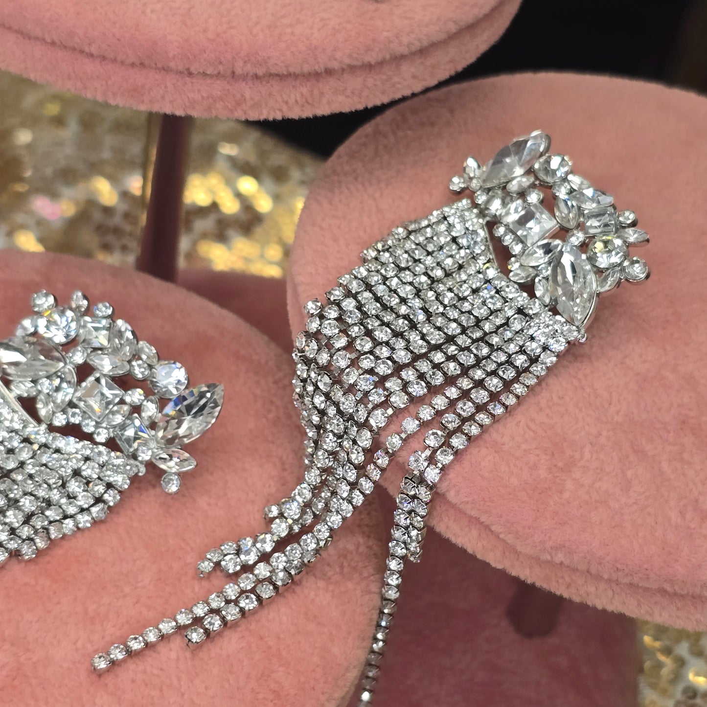 Exquisite Shimmer Cascade Earrings