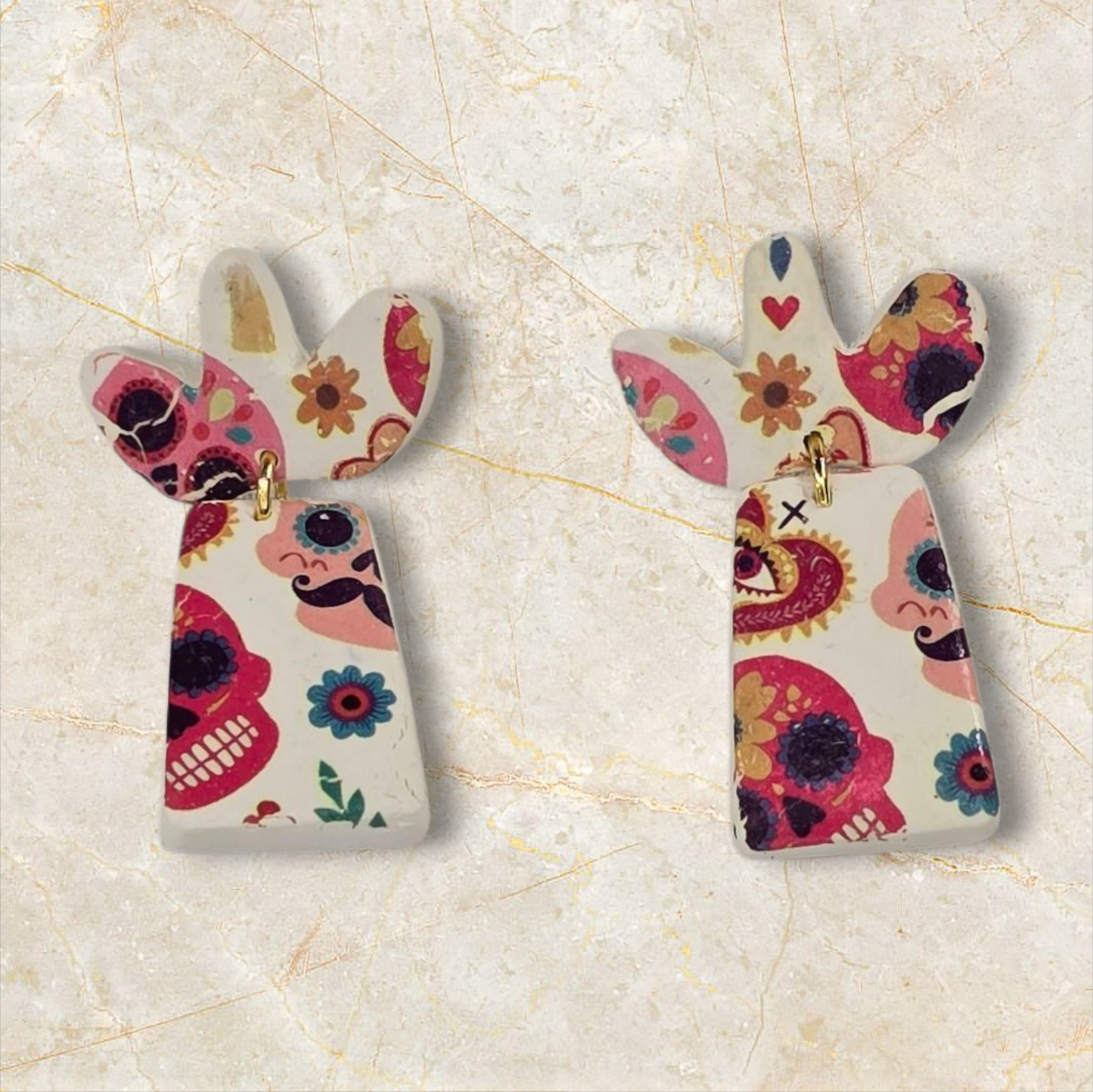 Skulls Everywhere Dangle Earrings