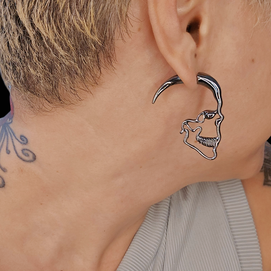 Skull Plug Earrings