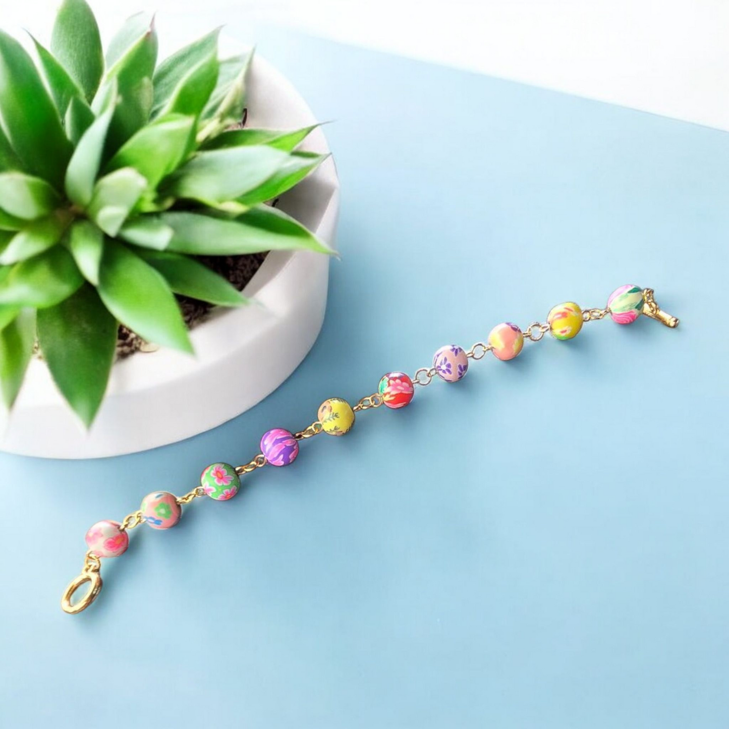 Multicolor Bead Bracelet