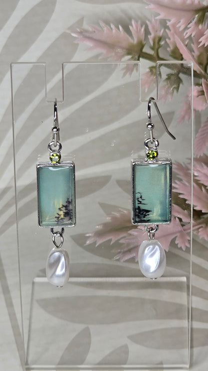 Green Mint Dangles