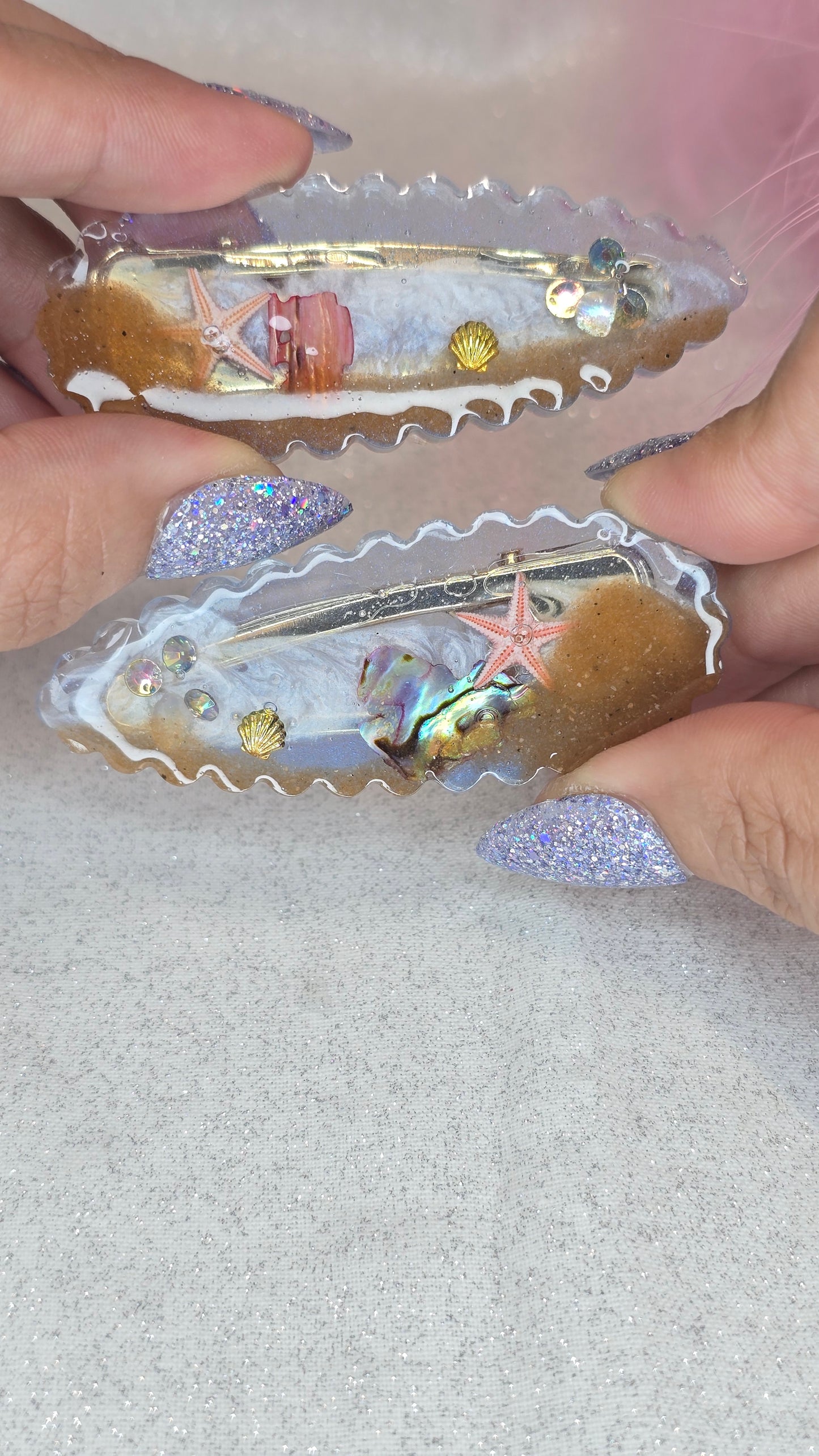 Ocean Hairclips 1 pair