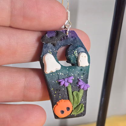 Handmade Lunar Cript Earrings