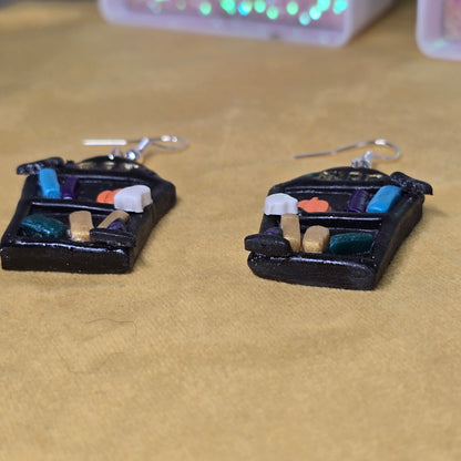 R.I.P Book Shelf Handmade Earrings