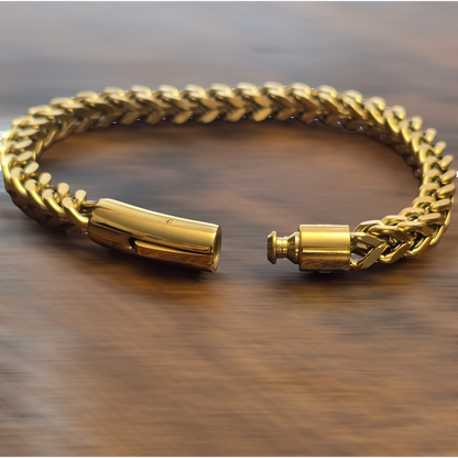 Gold Plated Stainless Steel Chain Bracelet