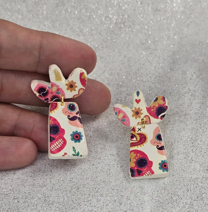 Skulls Everywhere Dangle Earrings