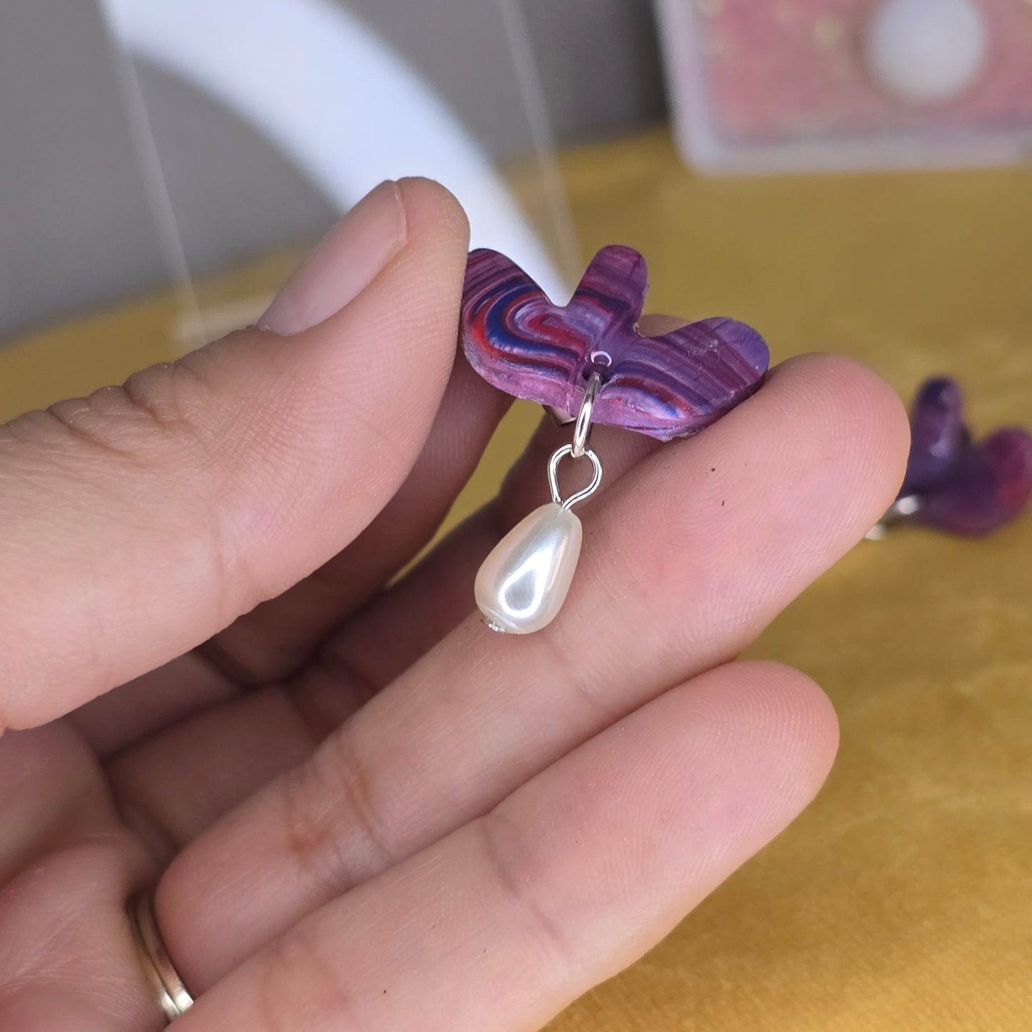 Lilac Sweetness Earrings- Handmade