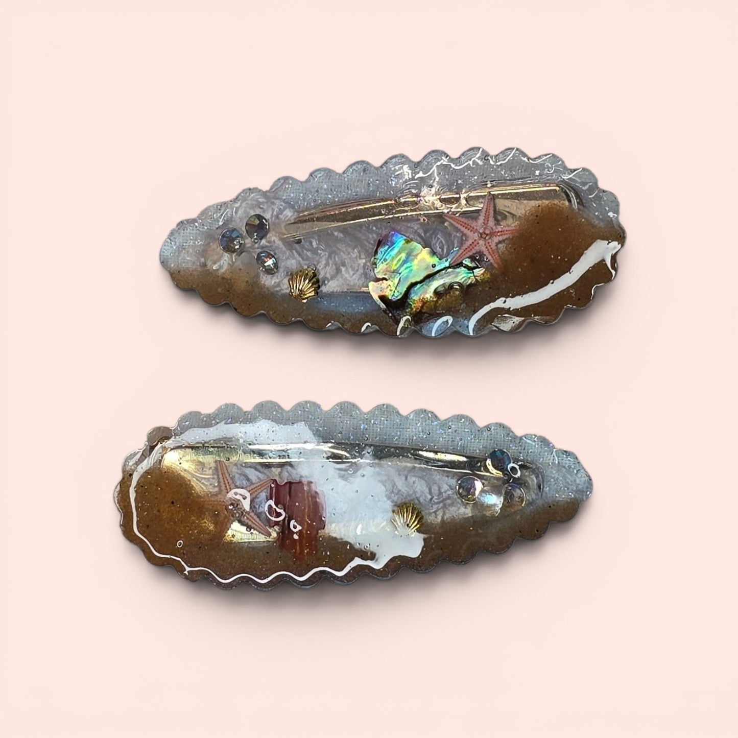 Ocean Hairclips 1 pair