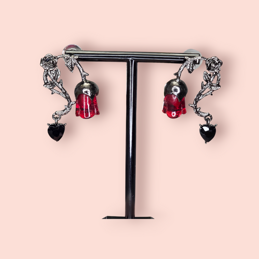Gothic Rose Earrings