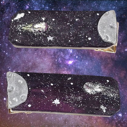 Handmade Cosmic Hairclip Set